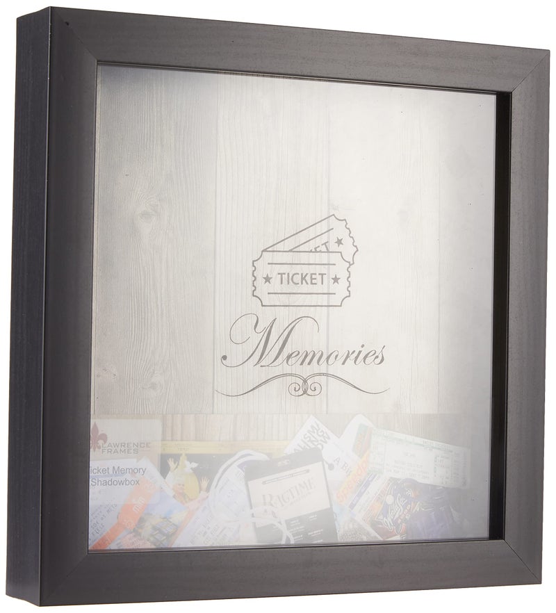 Lawrence Frames Black 10x10 Shadow Box Ticket Holder - Image 2